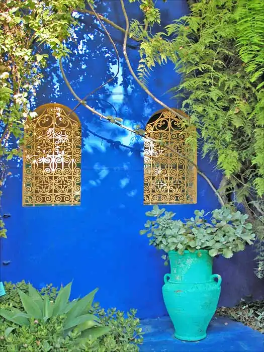 Majorelle Villası, Marakeş, Fas. Fotoğraf: Jean-Pierre Dalbéra