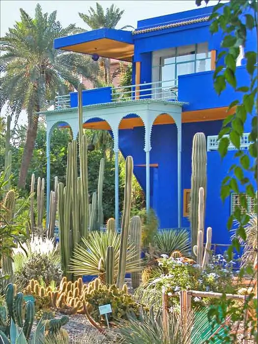 Majorelle Bahçesi, Marakeş, Fas. Fotoğraf: Jean-Pierre Dalbéra