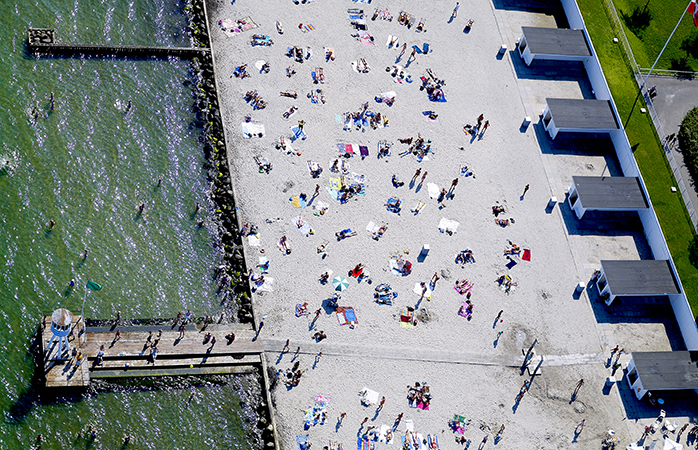 Kopenhag'da ne yapılır-  Bellevue Plajı. © Polfoto/Hans Henrik Tholstrup 