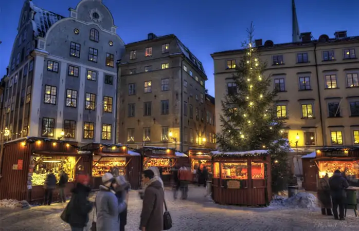 Noel pazarları- Stockholm’un tarihi semtindeki Noel pazarı